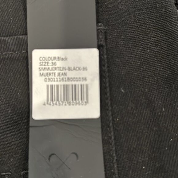 Saint Morta black jeans NWT 36x32 (chrome hearts cross) - Picture 3 of 5